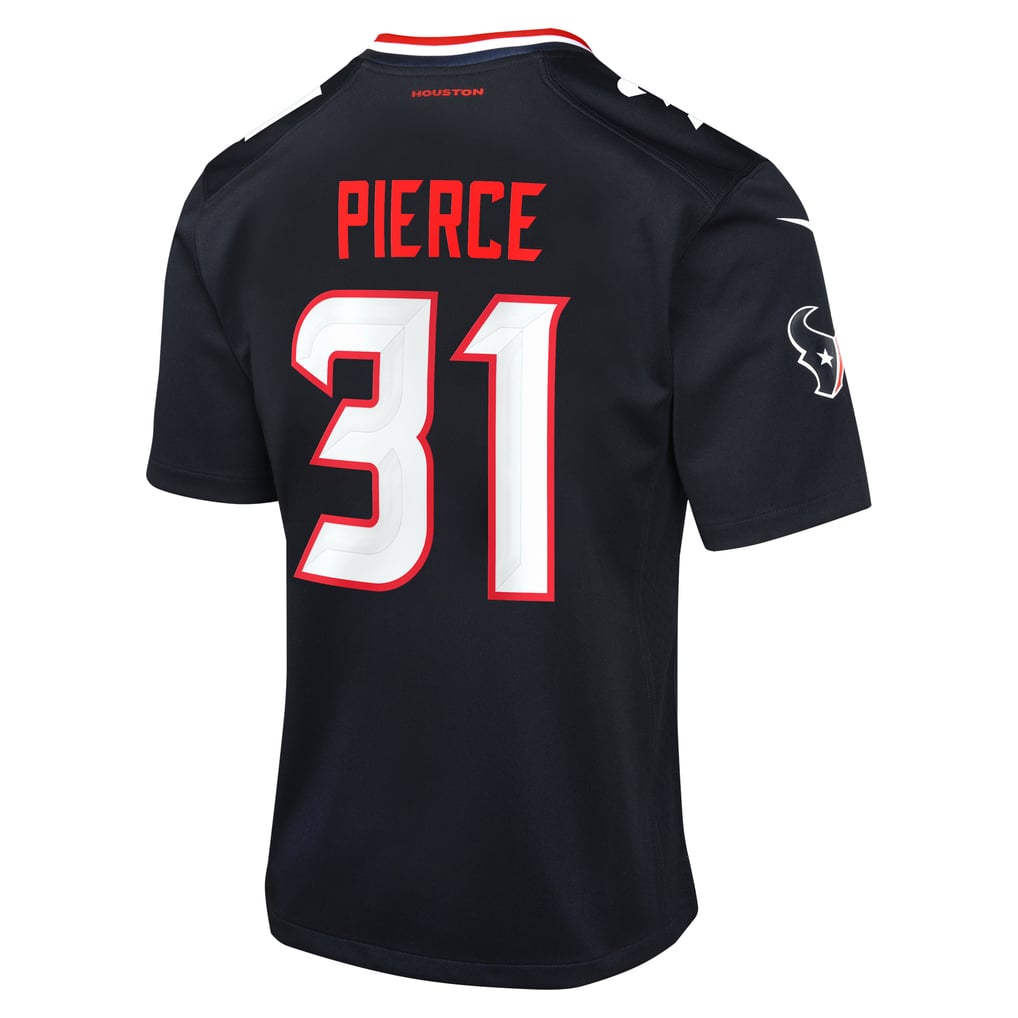 Youth Houston Texans Dameon Pierce Nike Navy Game Jersey - Image 4