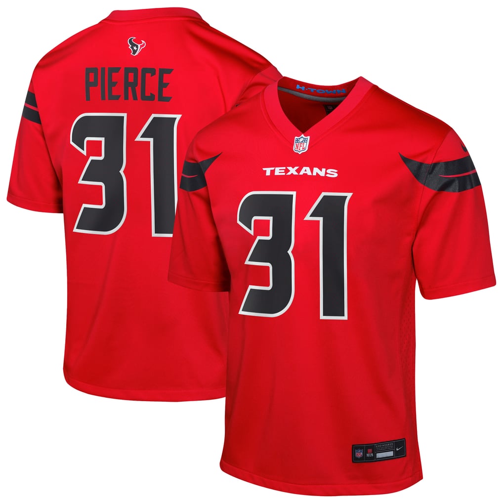 Youth Houston Texans Dameon Pierce Nike Red Game Jersey - Image 1