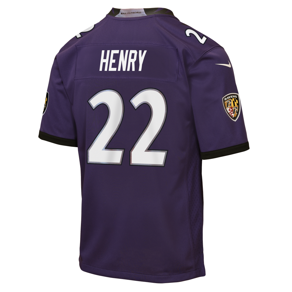 Youth Baltimore Ravens Derrick Henry Nike Purple Game Jersey