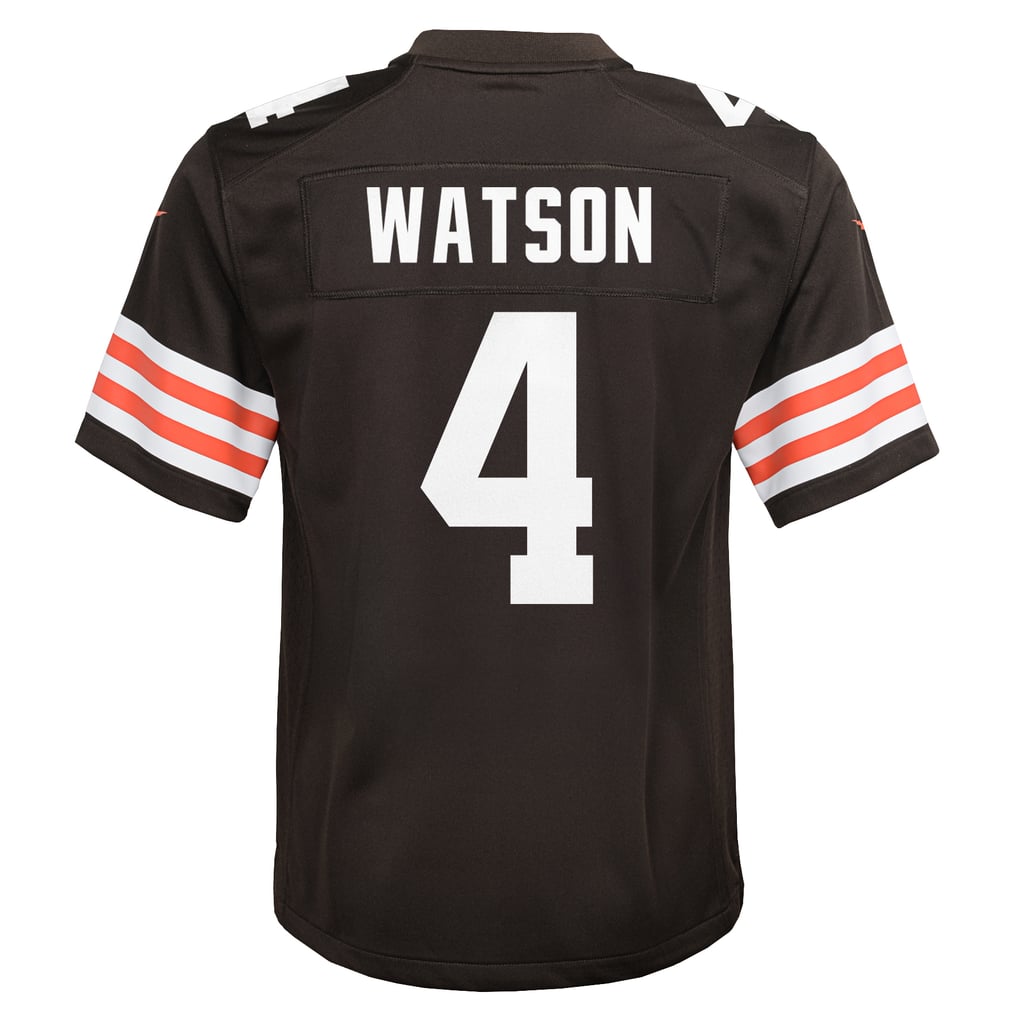 Youth Cleveland Browns Deshaun Watson Nike Brown Game Jersey - Image 4
