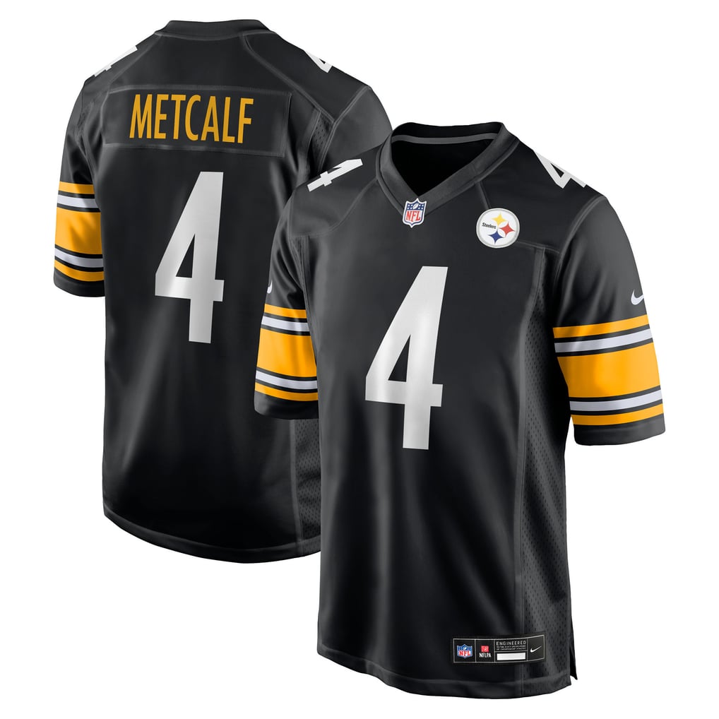 Youth Pittsburgh Steelers DK Metcalf Nike Black Game Jersey - Image 1