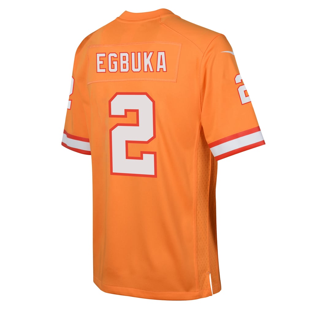Youth Tampa Bay Buccaneers Emeka Egbuka Nike Orange Team Game Jersey - Image 4