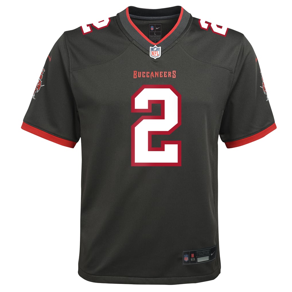 Youth Tampa Bay Buccaneers Emeka Egbuka Nike Pewter Alternate Game Jersey - Image 3