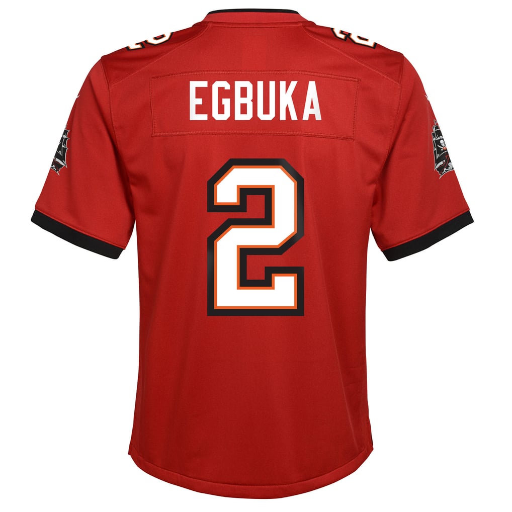Youth Tampa Bay Buccaneers Emeka Egbuka Nike Red Team Game Jersey - Image 4