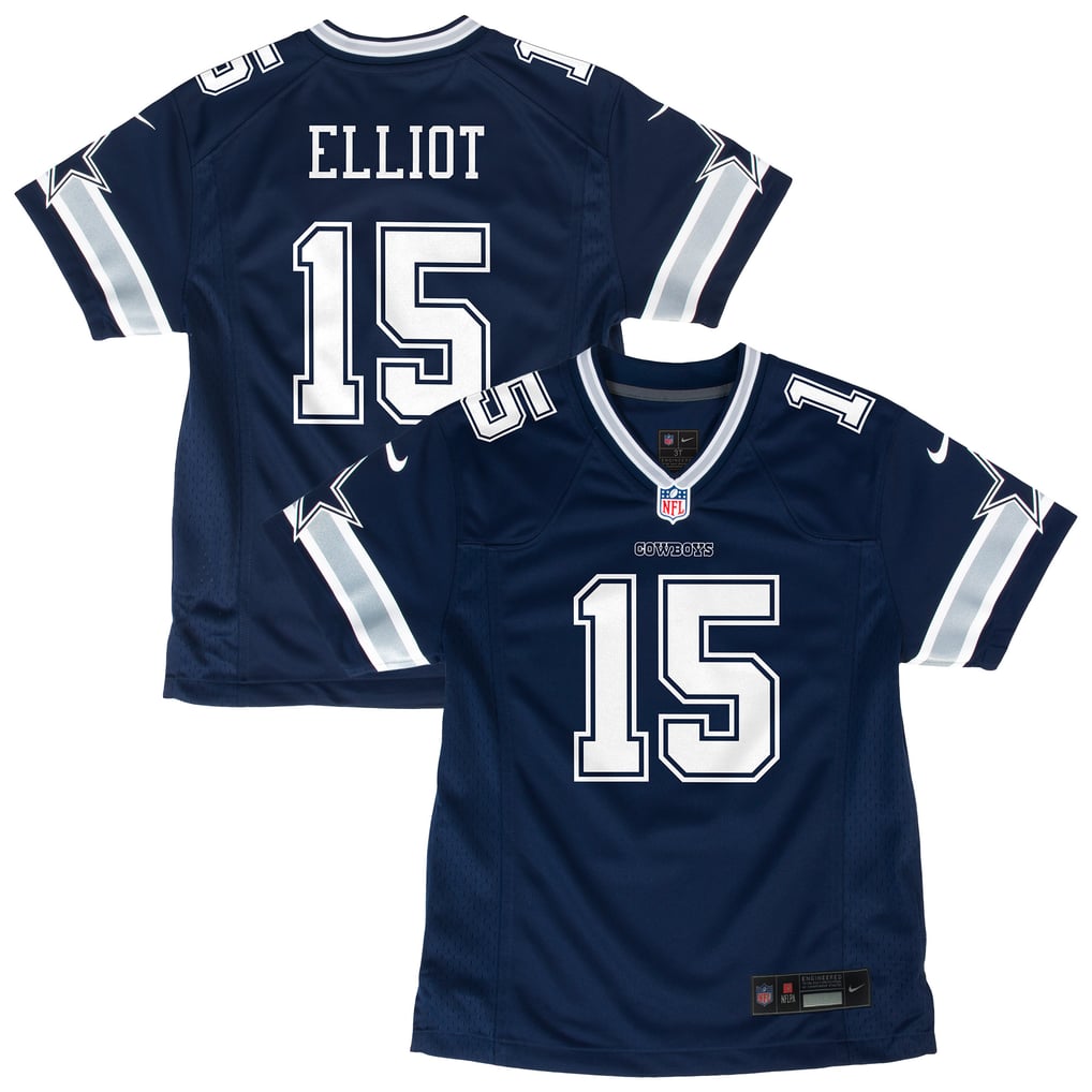 Youth Dallas Cowboys Ezekiel Elliott Nike Navy Game Jersey - Image 2