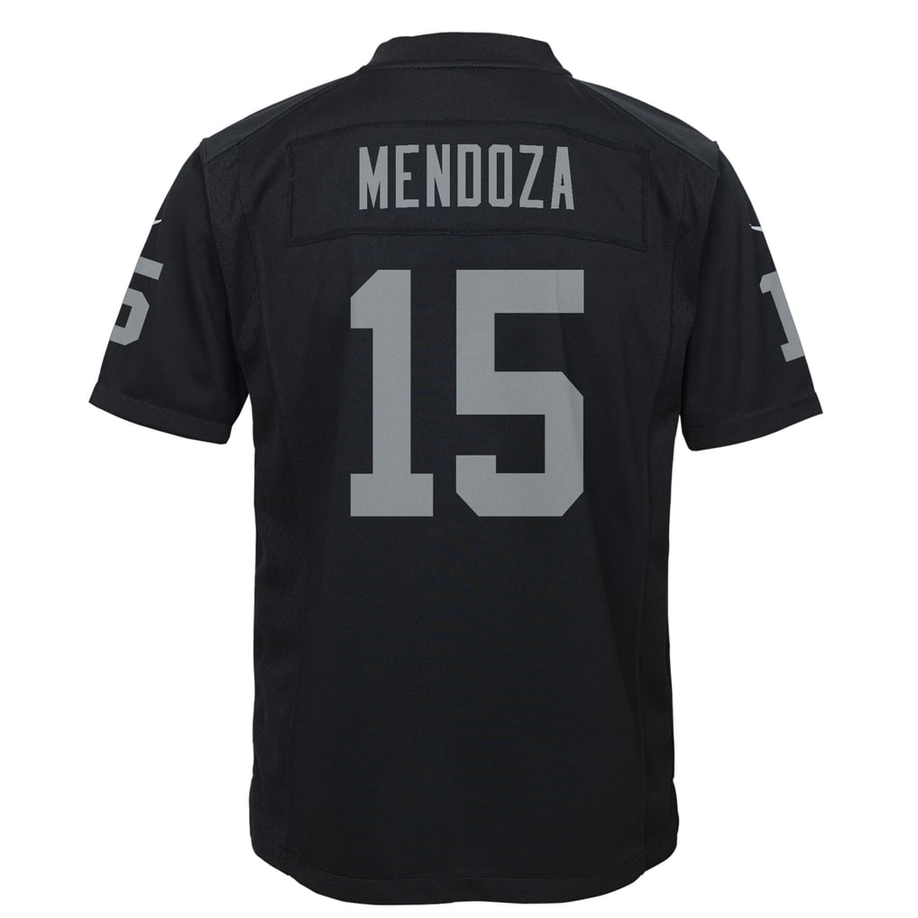 Youth Las Vegas Raiders Fernando Mendoza Nike Black Team Game Jersey - Image 4