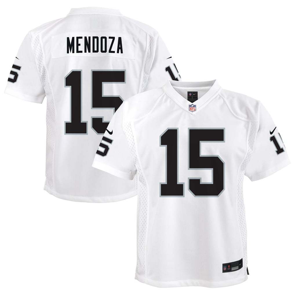 Youth Las Vegas Raiders Fernando Mendoza Nike White Game Jersey - Image 1