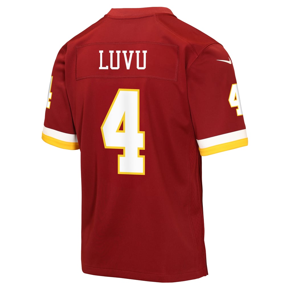 Youth Washington Commanders Nike Burgundy Game Jersey - Image 4