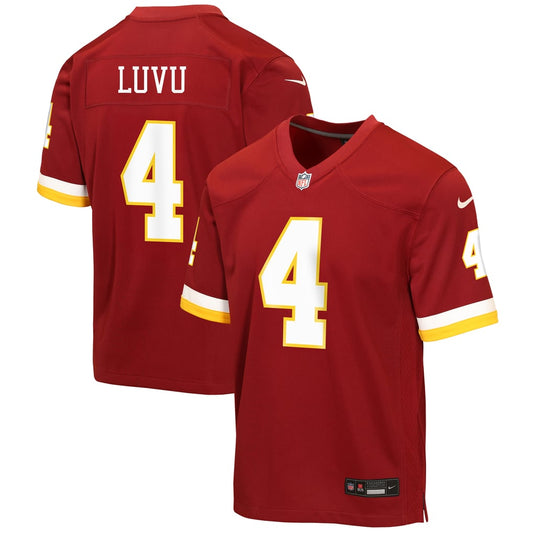 Youth Washington Commanders Nike Burgundy Game Jersey - Image 1