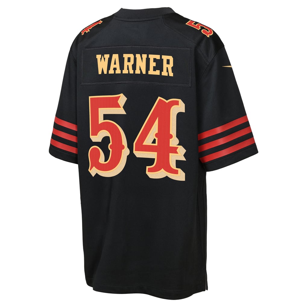 Youth San Francisco 49ers Fred Warner Nike Black Rivalries Collection Game Jersey - Image 4