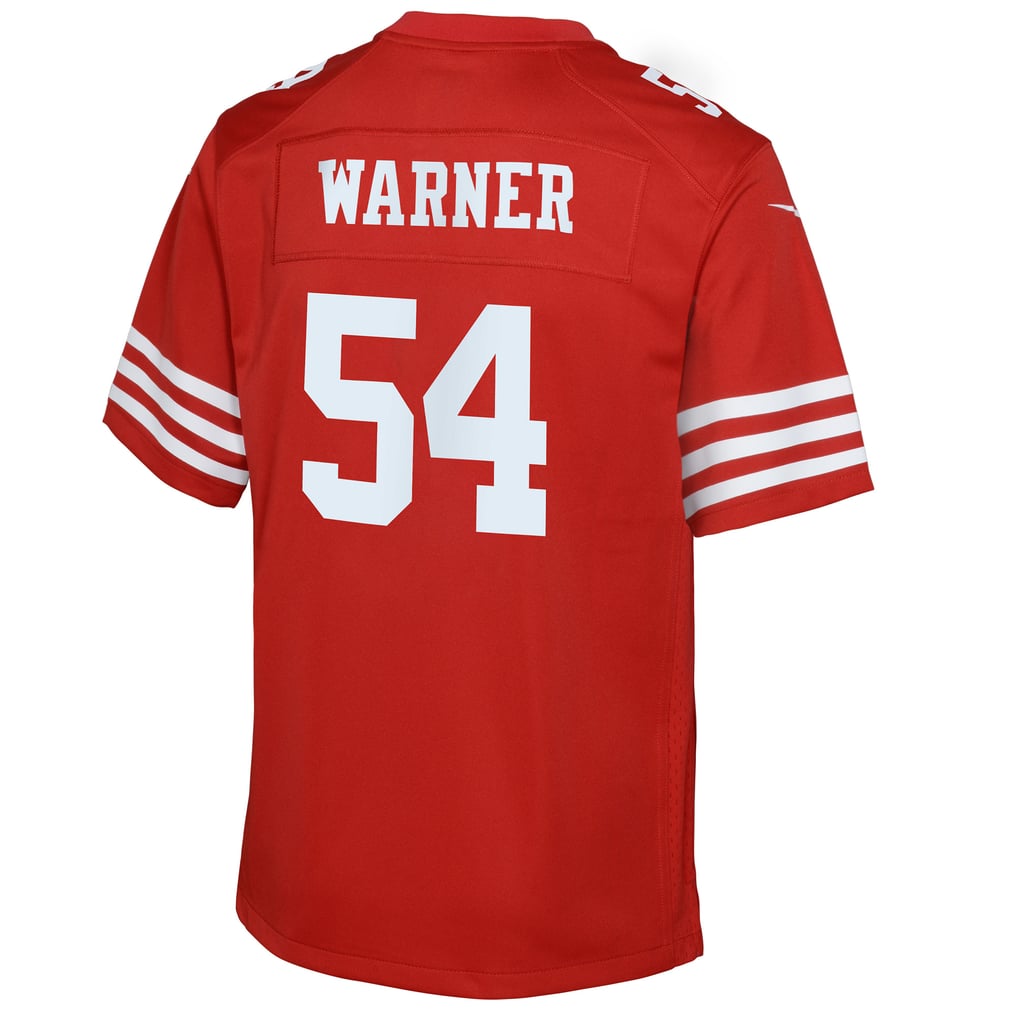 Youth San Francisco 49ers Fred Warner Nike Scarlet Game Jersey - Image 4