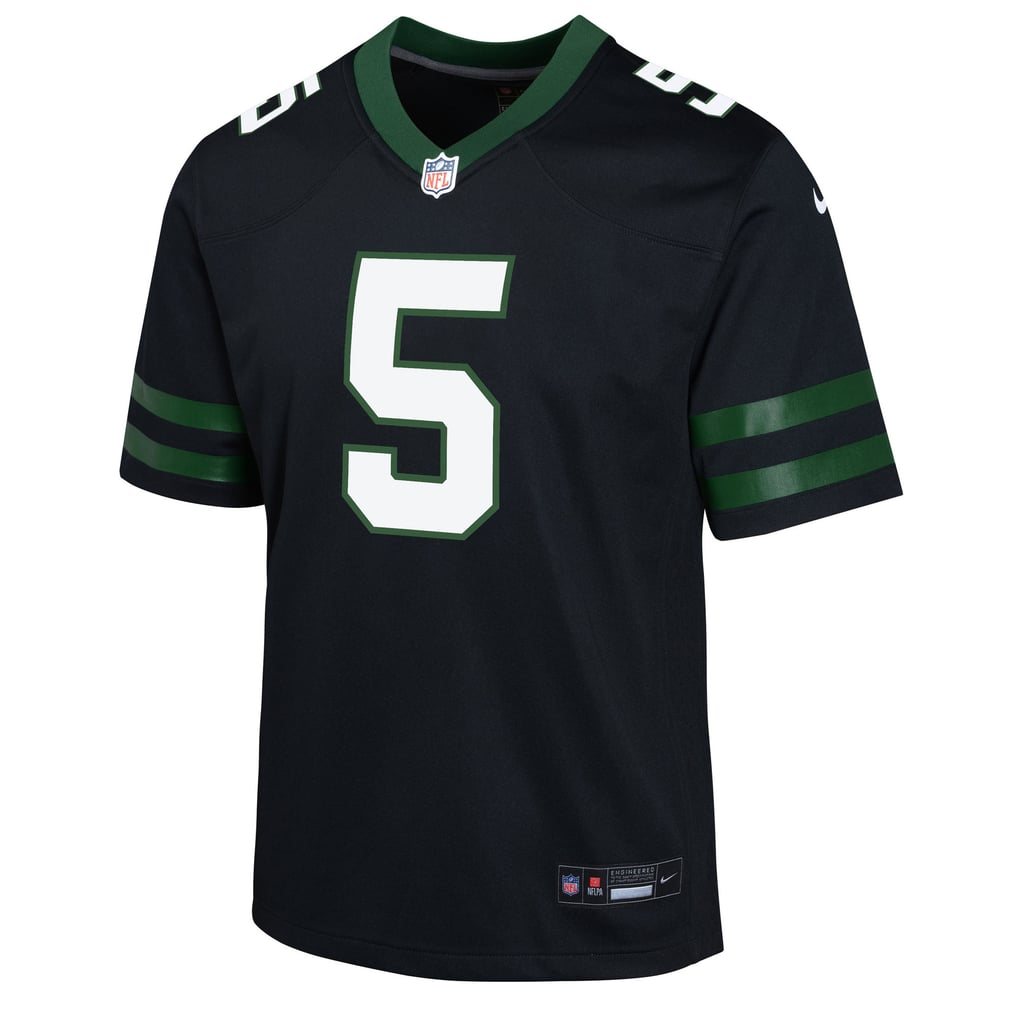 Youth New York Jets Garrett Wilson Nike Black Game Jersey - Image 3