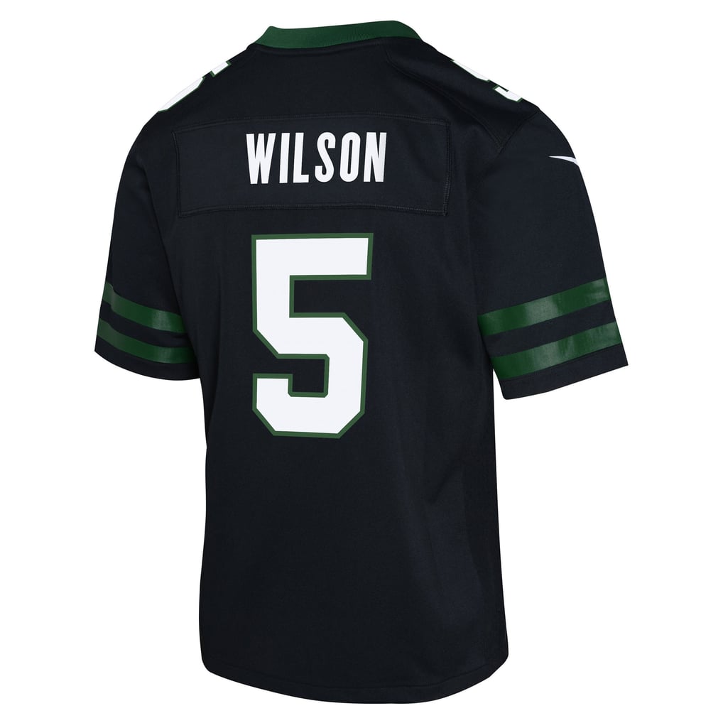 Youth New York Jets Garrett Wilson Nike Black Game Jersey - Image 4