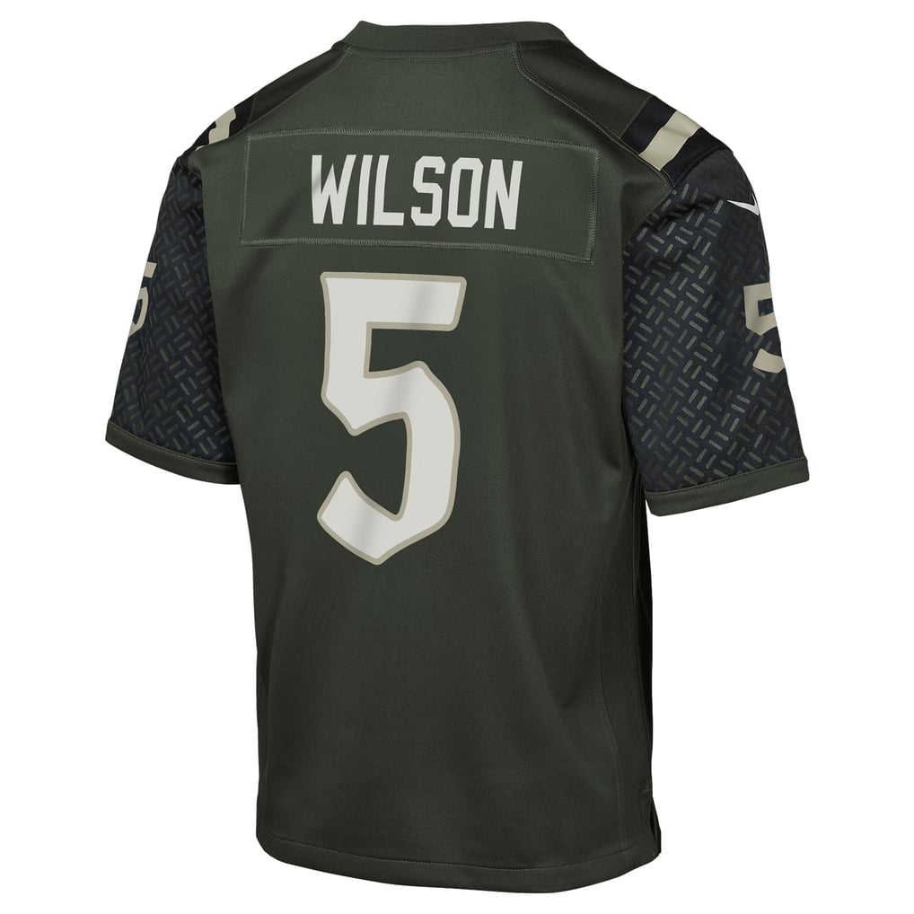 Youth New York Jets Garrett Wilson Nike Gotham Green 2025 Rivalries Collection Game Jersey - Image 4