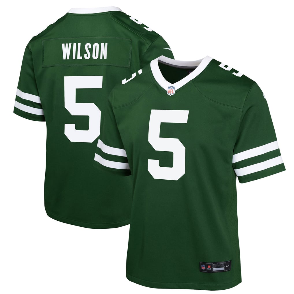 Youth New York Jets Garrett Wilson Nike Green Game Jersey - Image 2