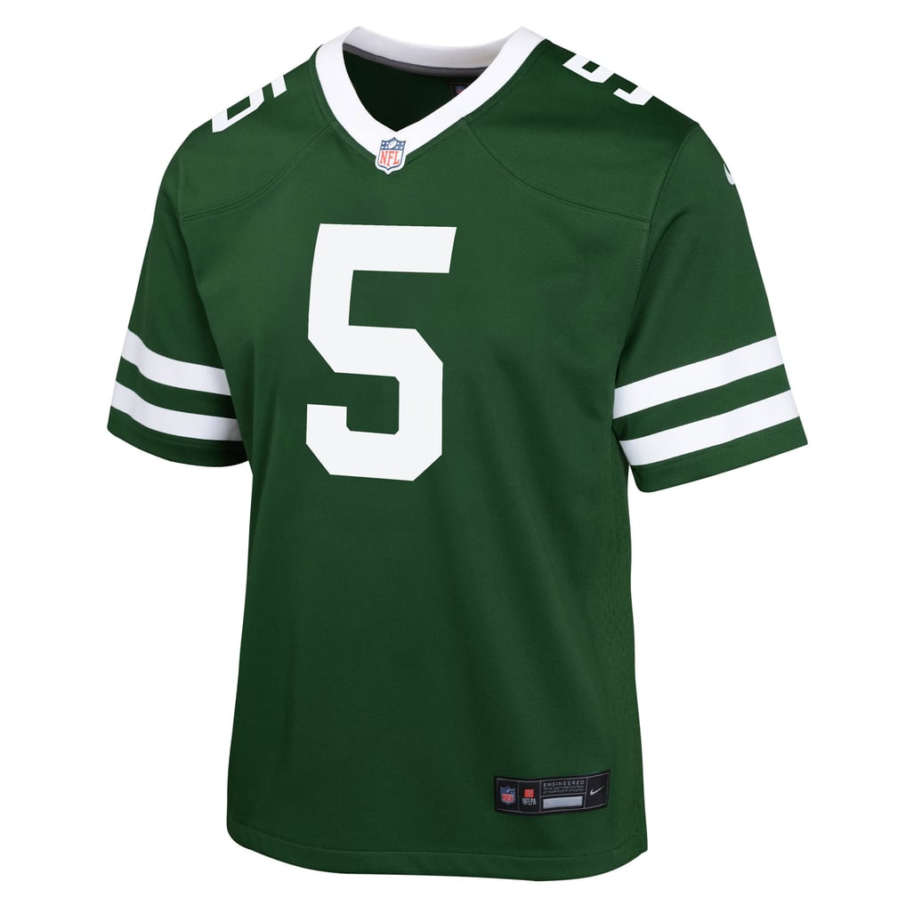 Youth New York Jets Garrett Wilson Nike Green Game Jersey - Image 3