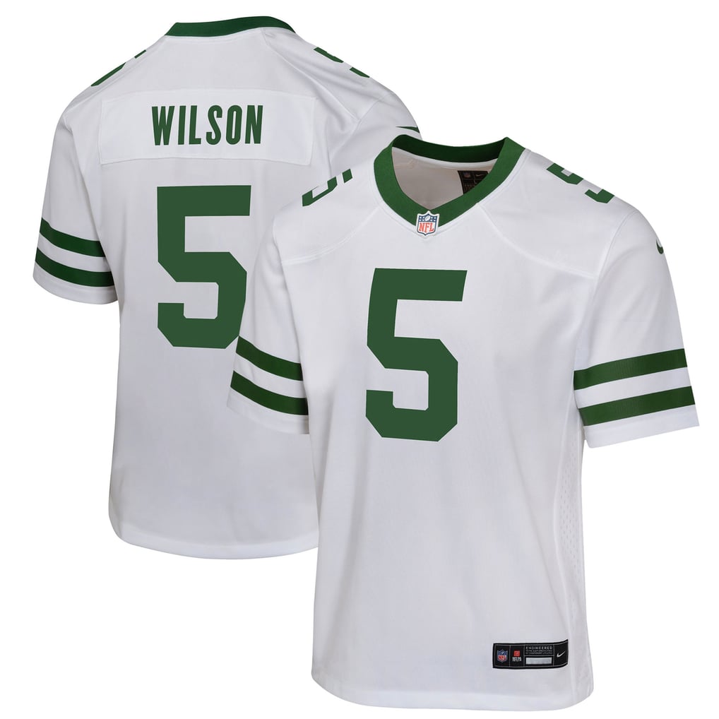 Youth New York Jets Garrett Wilson Nike White Game Jersey - Image 1