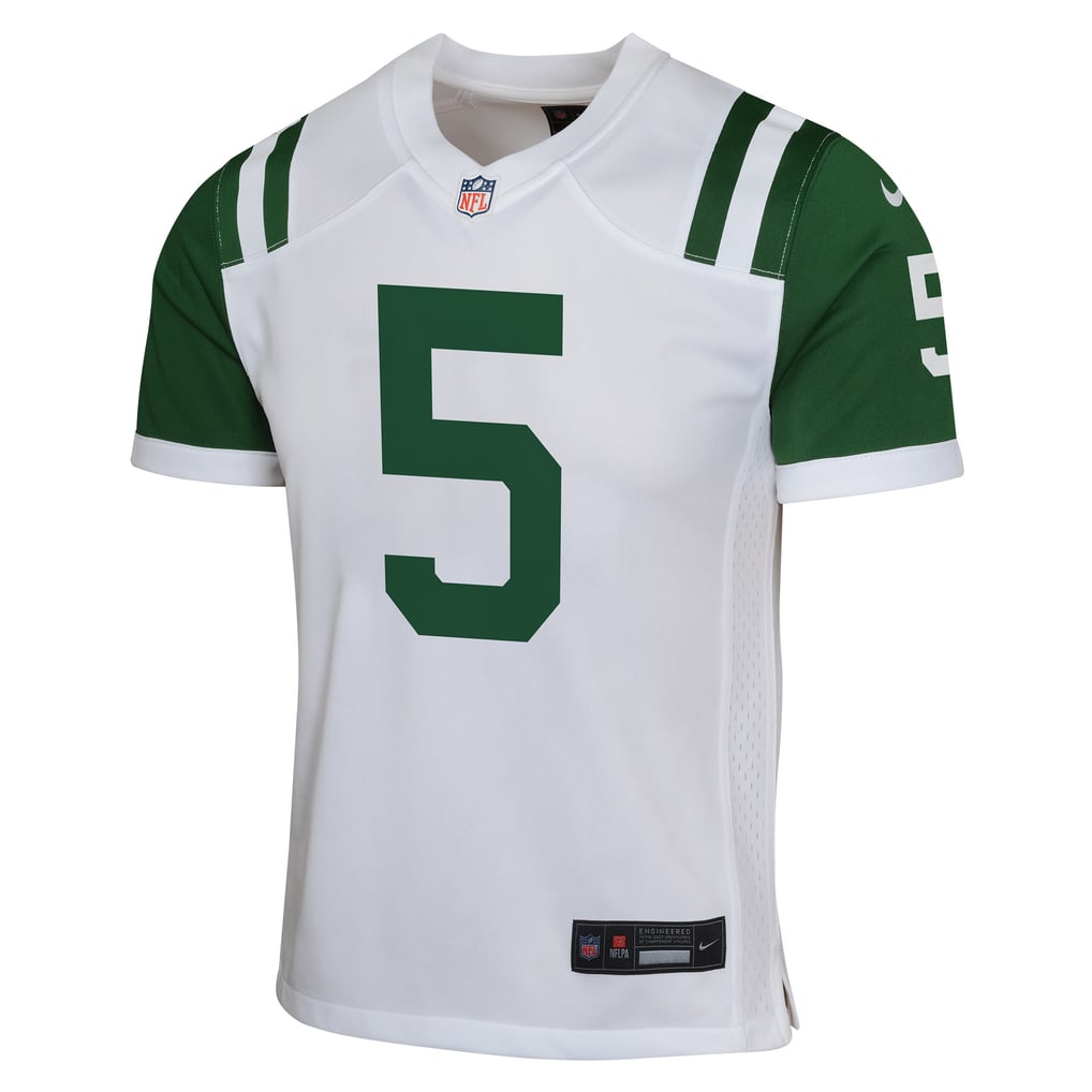 Youth New York Jets Garrett Wilson Nike White Game Jersey - Image 3