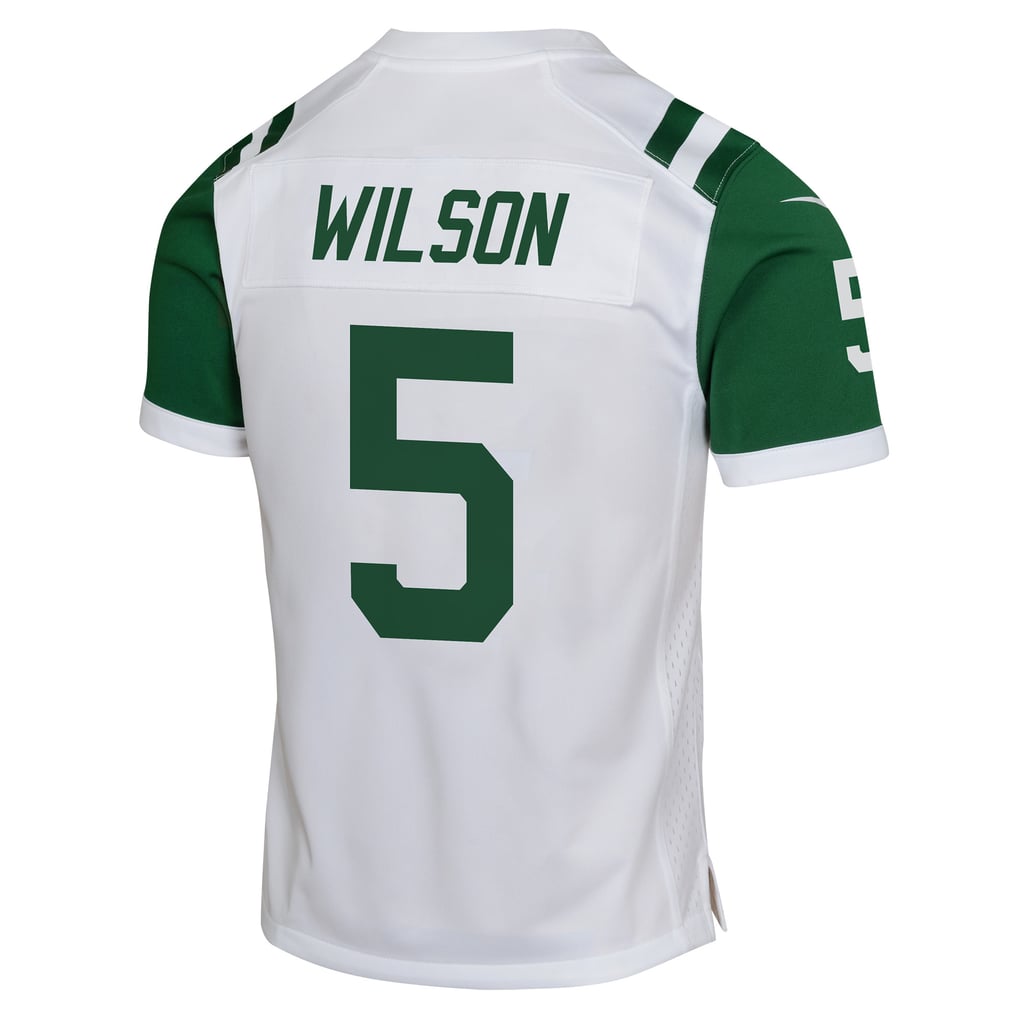 Youth New York Jets Garrett Wilson Nike White Game Jersey - Image 4