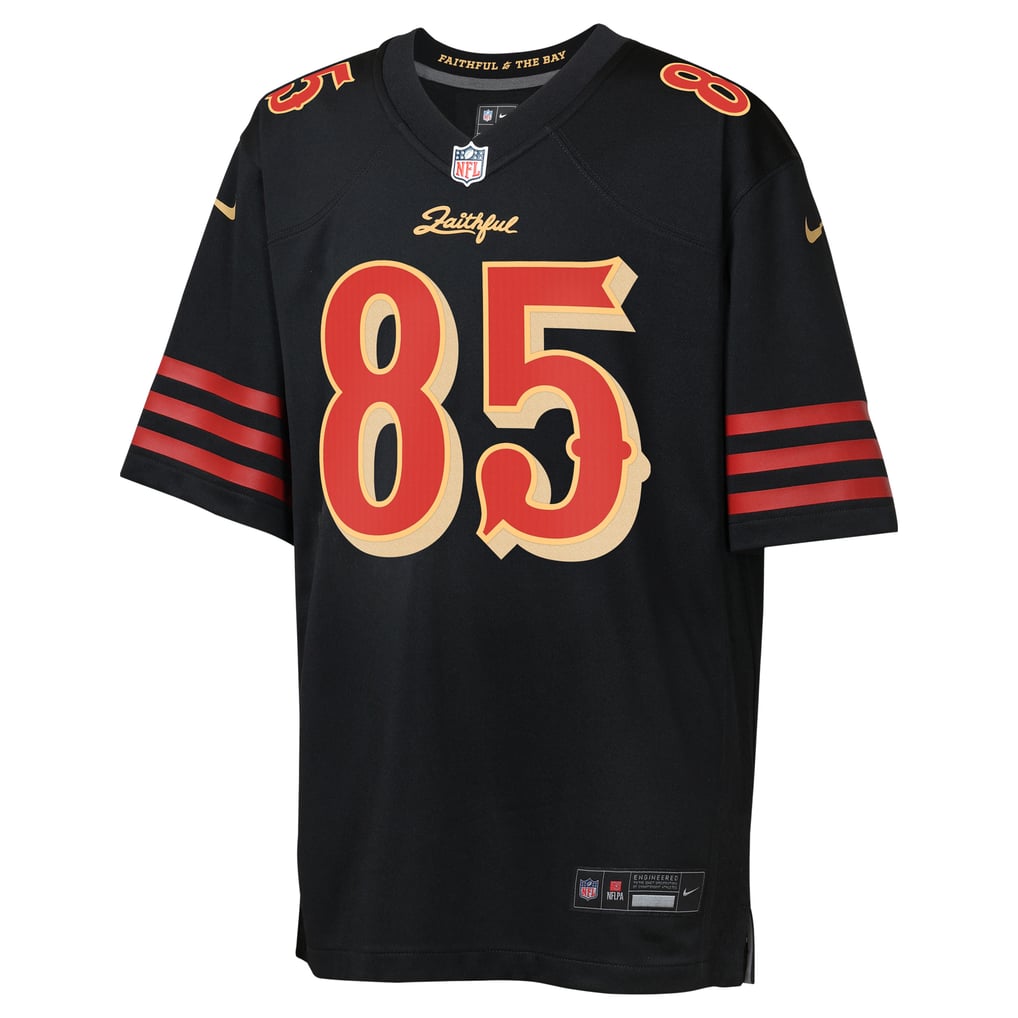 Youth San Francisco 49ers George Kittle Nike Black Rivalries Collection Game Jersey - Image 3