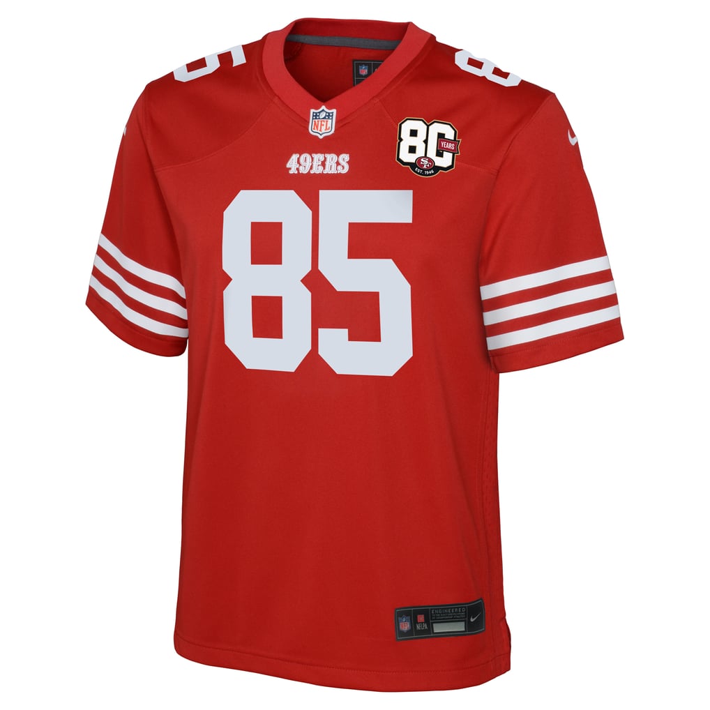 Youth San Francisco 49ers George Kittle Nike Scarlet 80th Anniversary Game Jersey - Image 3