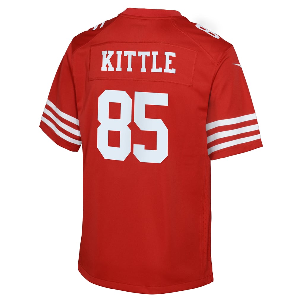 Youth San Francisco 49ers George Kittle Nike Scarlet 80th Anniversary Game Jersey - Image 4