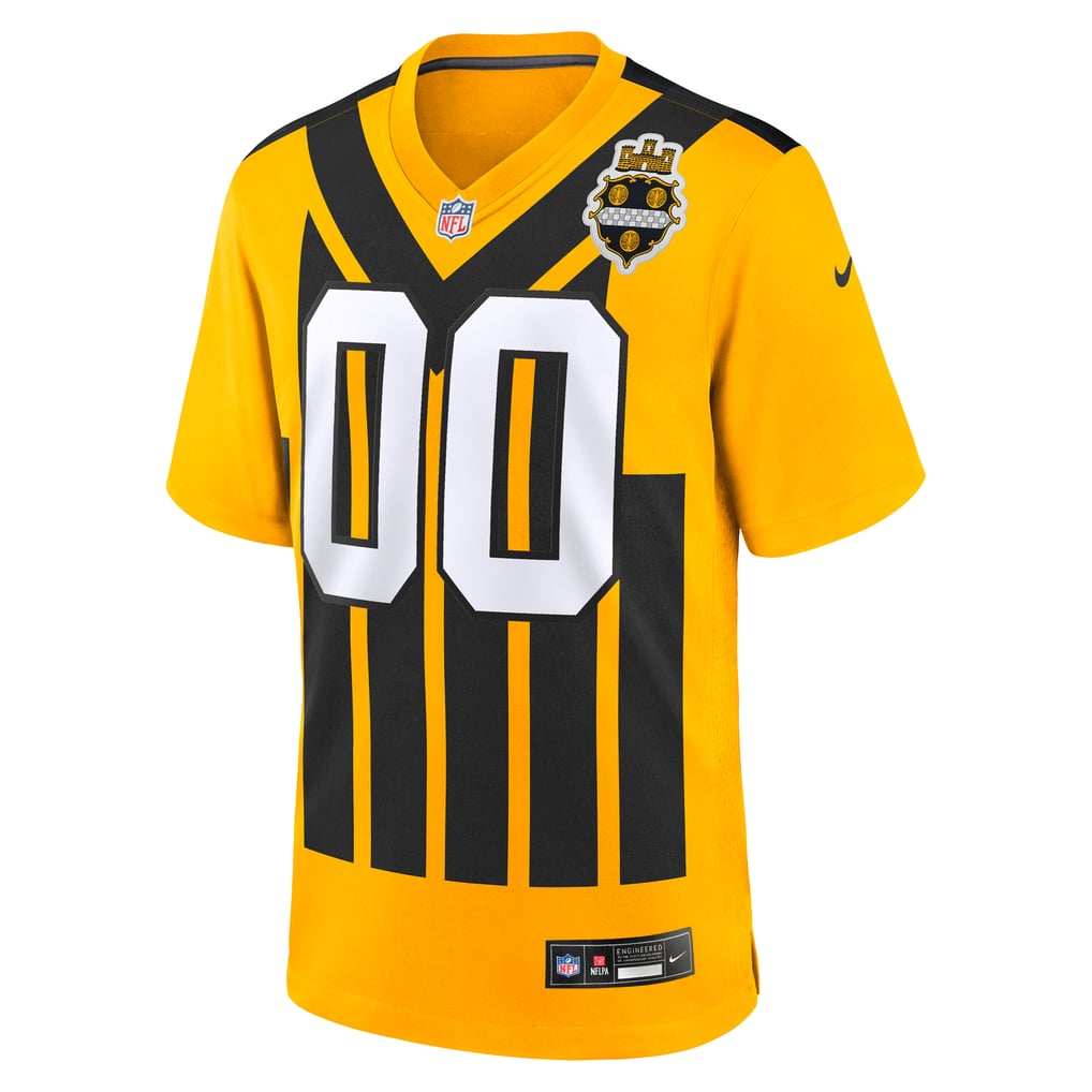 Youth Pittsburgh Steelers Nike Gold Alternate 1933 Throwback Game Custom Jersey - Image 3