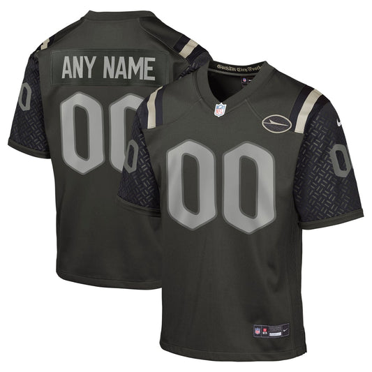 Youth New York Jets  Nike Green Rivalries Collection Custom Game Jersey - Image 1