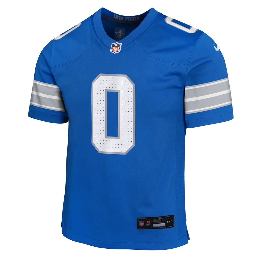 Youth Detroit Lions Jahmyr Gibbs Nike Blue Game Jersey - Image 3