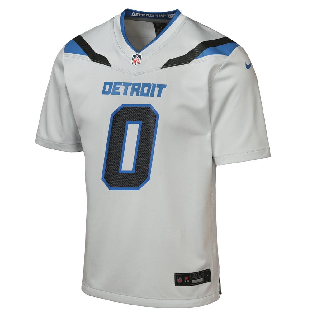 Youth Detroit Lions Jahmyr Gibbs Nike Silver 2026 Rivalries Collection Game Jersey - Image 3