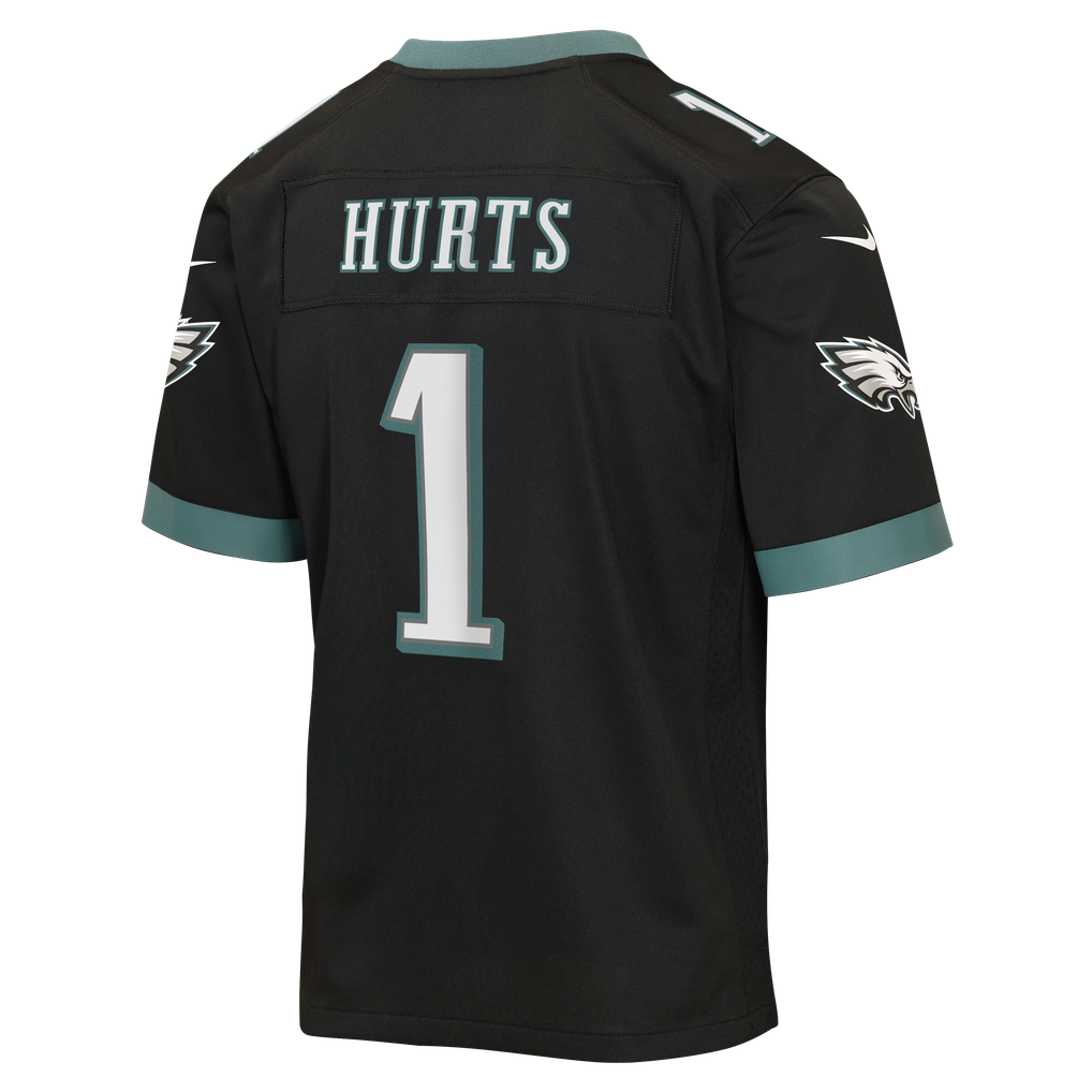 Youth Philadelphia Eagles Jalen Hurts Nike Black Alternate Game Jersey - Image 4