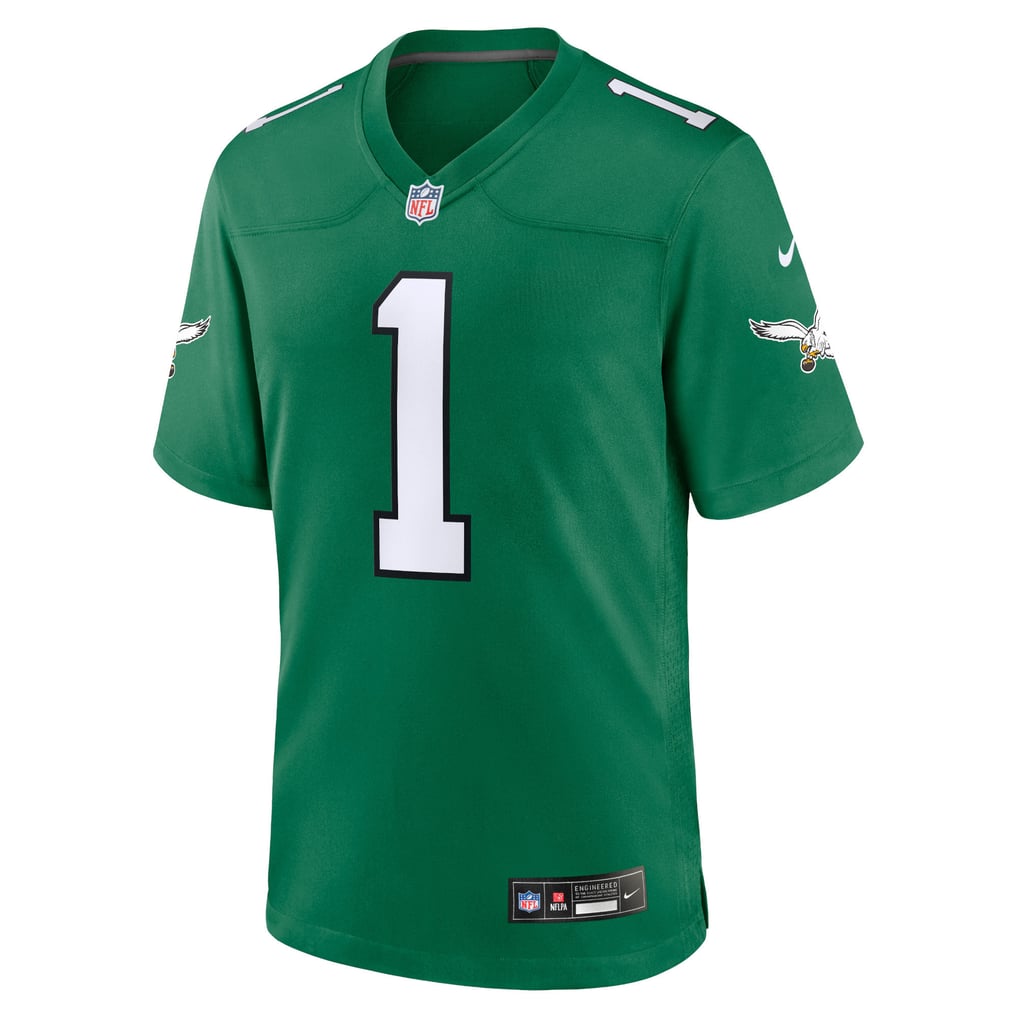 Youth Philadelphia Eagles Jalen Hurts Nike Kelly Green Game Jersey - Image 3