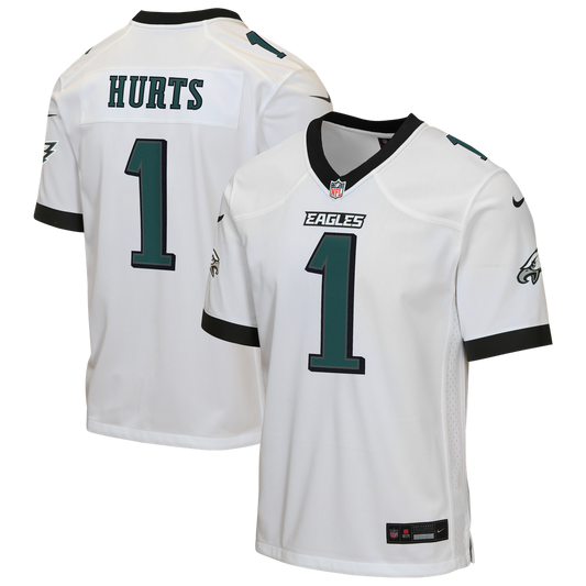 Youth Philadelphia Eagles Jalen Hurts Nike White Game Jersey - Image 1