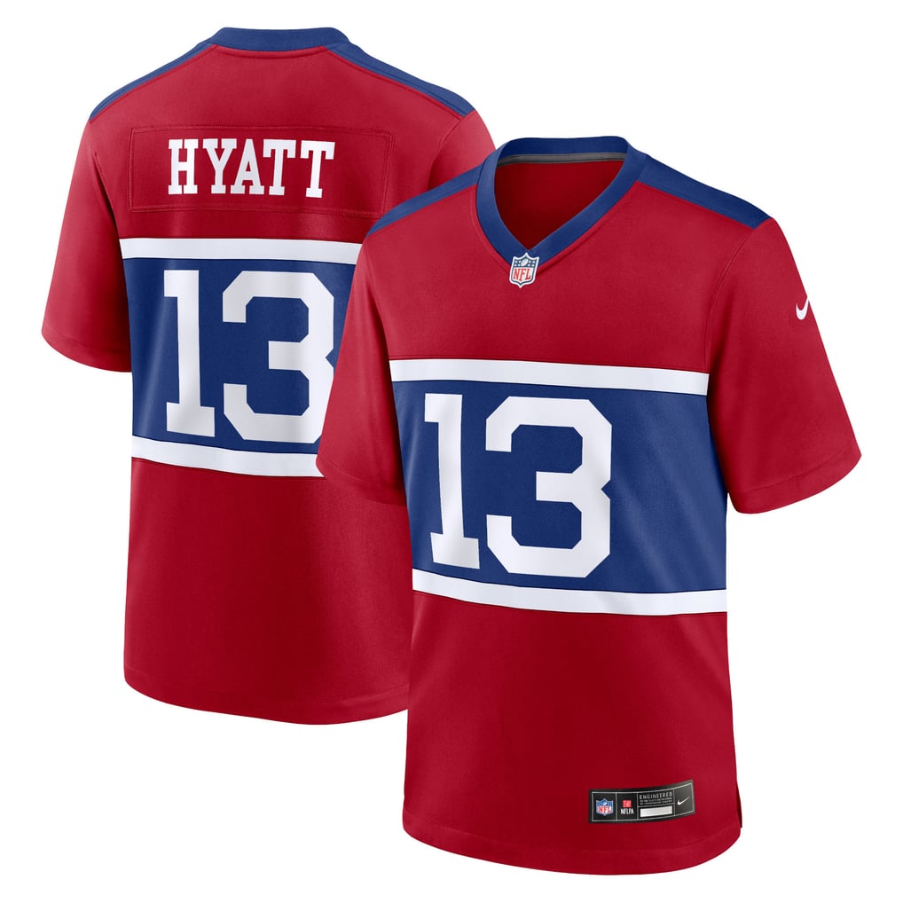 Youth New York Giants Jalin Hyatt Nike Red Game Jersey - Image 1