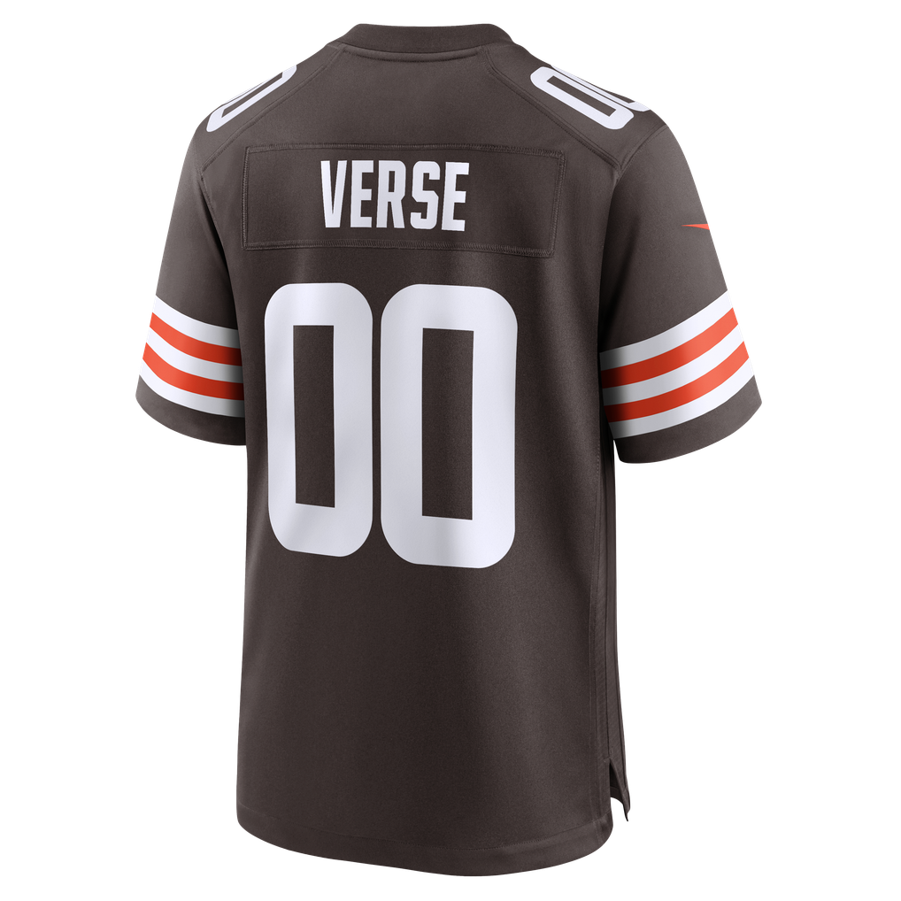 Youth Cleveland Browns Jared Verse Nike Brown Team Game Jersey - Image 6