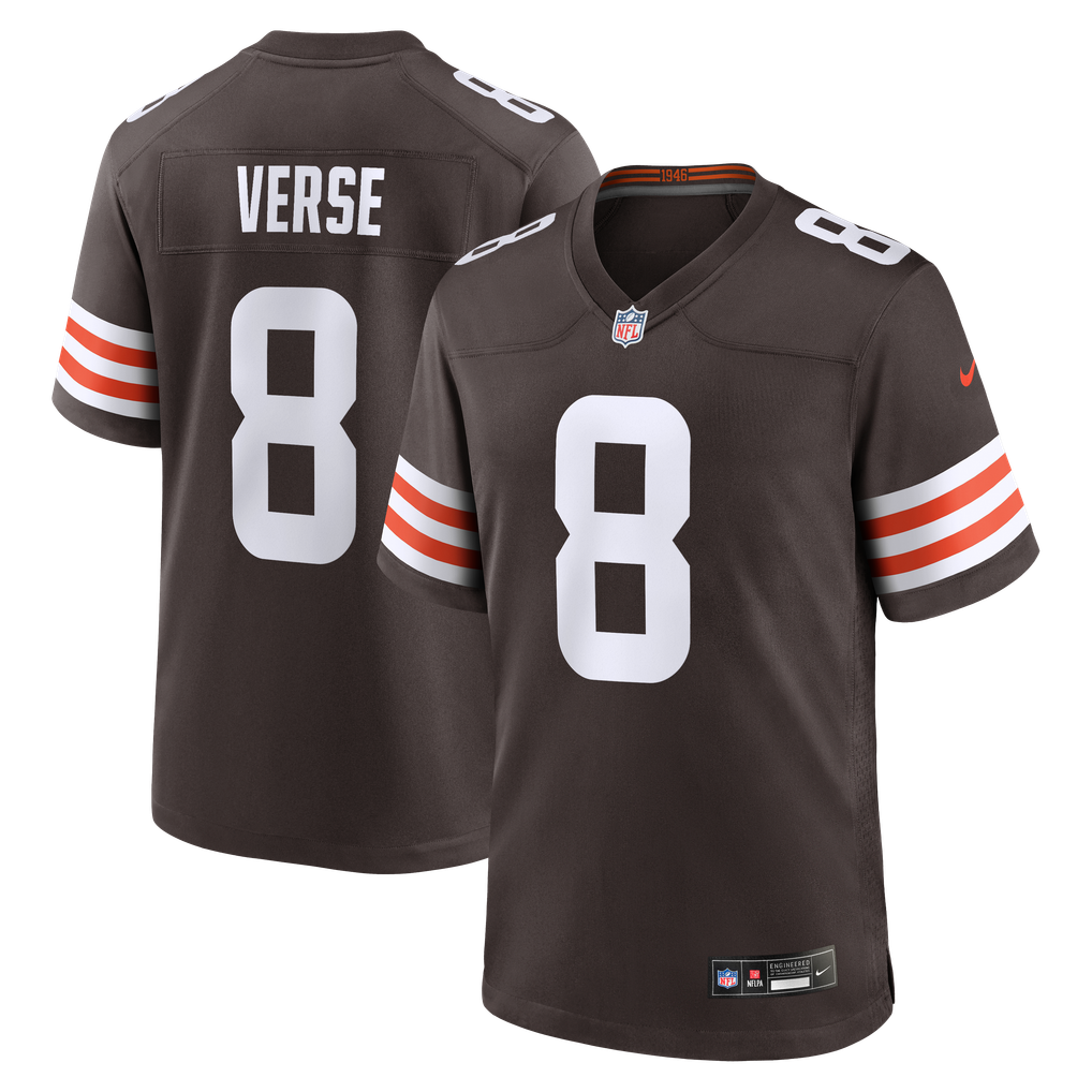Youth Cleveland Browns Jared Verse Nike Brown Team Game Jersey - Image 1