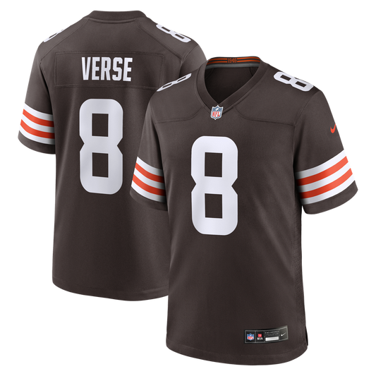 Youth Cleveland Browns Jared Verse Nike Brown Team Game Jersey - Image 1