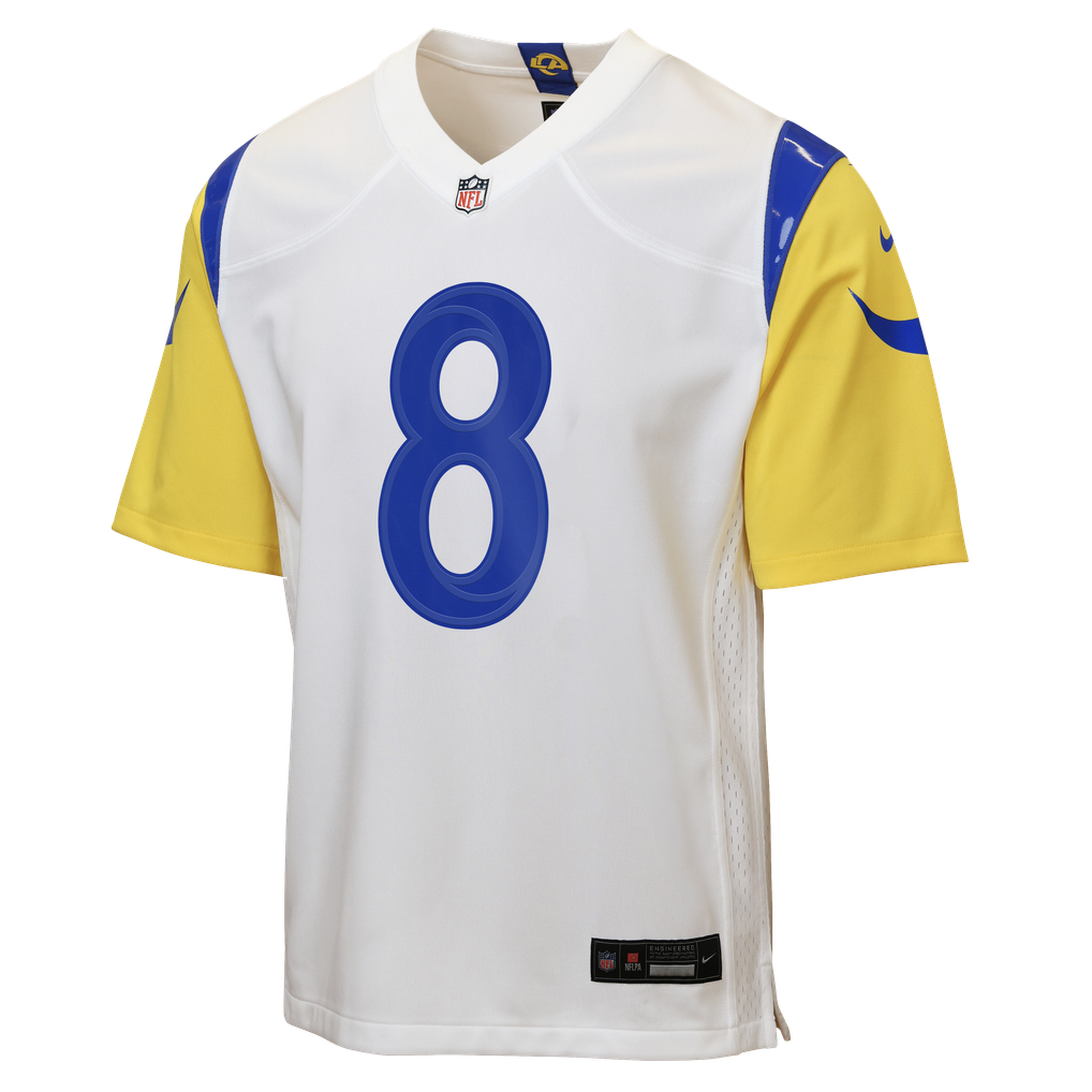 Youth Los Angeles Rams Jared Verse Nike White Game Jersey - Image 3