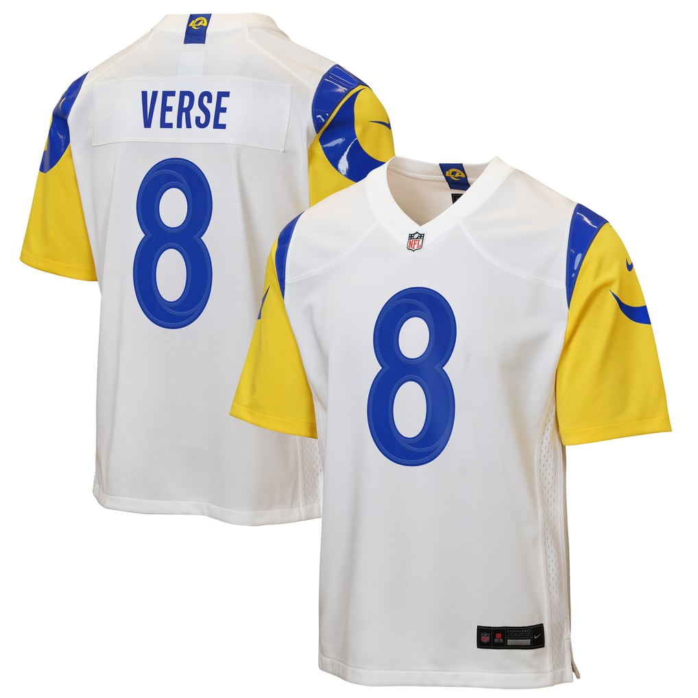 Youth Los Angeles Rams Jared Verse Nike White Game Jersey - Image 1