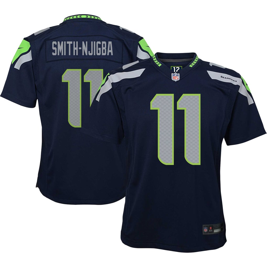 Youth Seattle Seahawks Jaxon Smith-Njigba Nike College Navy Game Jersey - Image 2