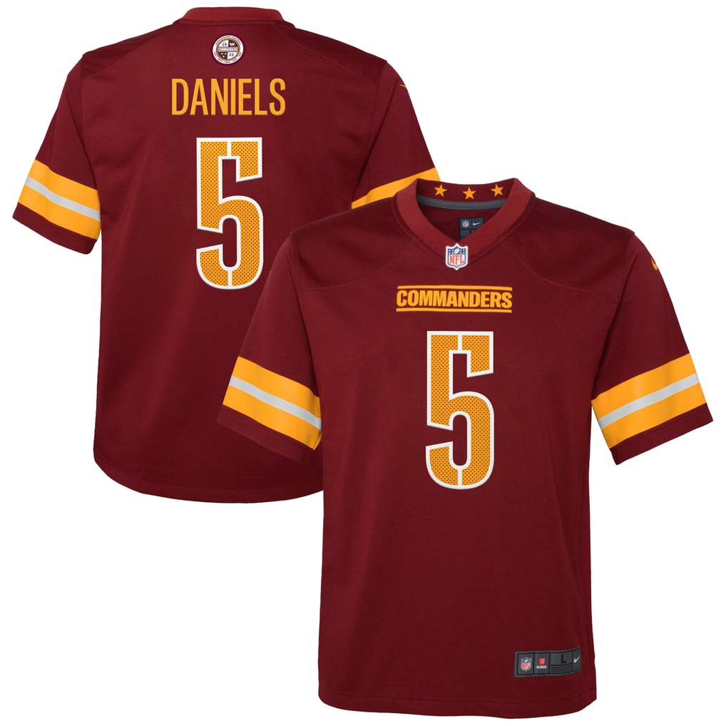 Youth Washington Commanders Jayden Daniels Nike Burgundy Game Jersey - Image 2