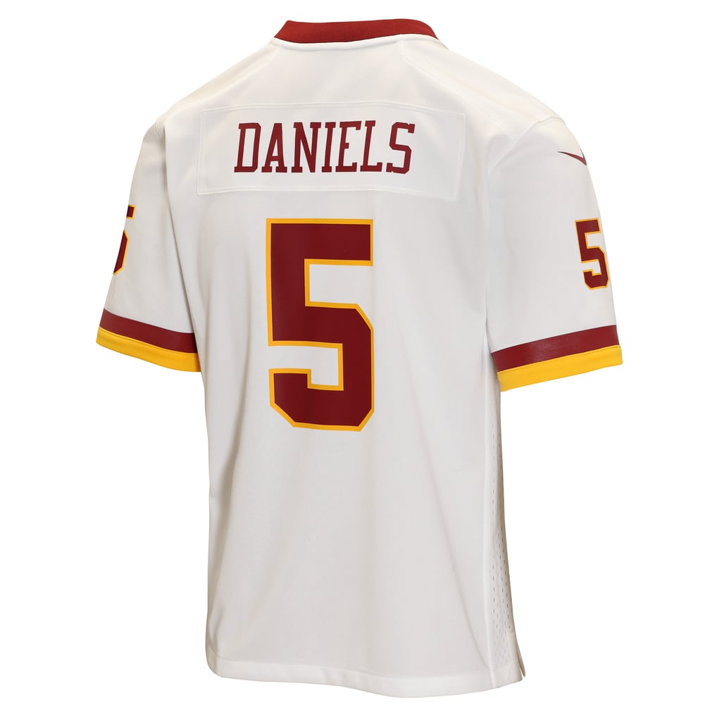 Youth Washington Commanders Jayden Daniels Nike White Game Jersey - Image 4