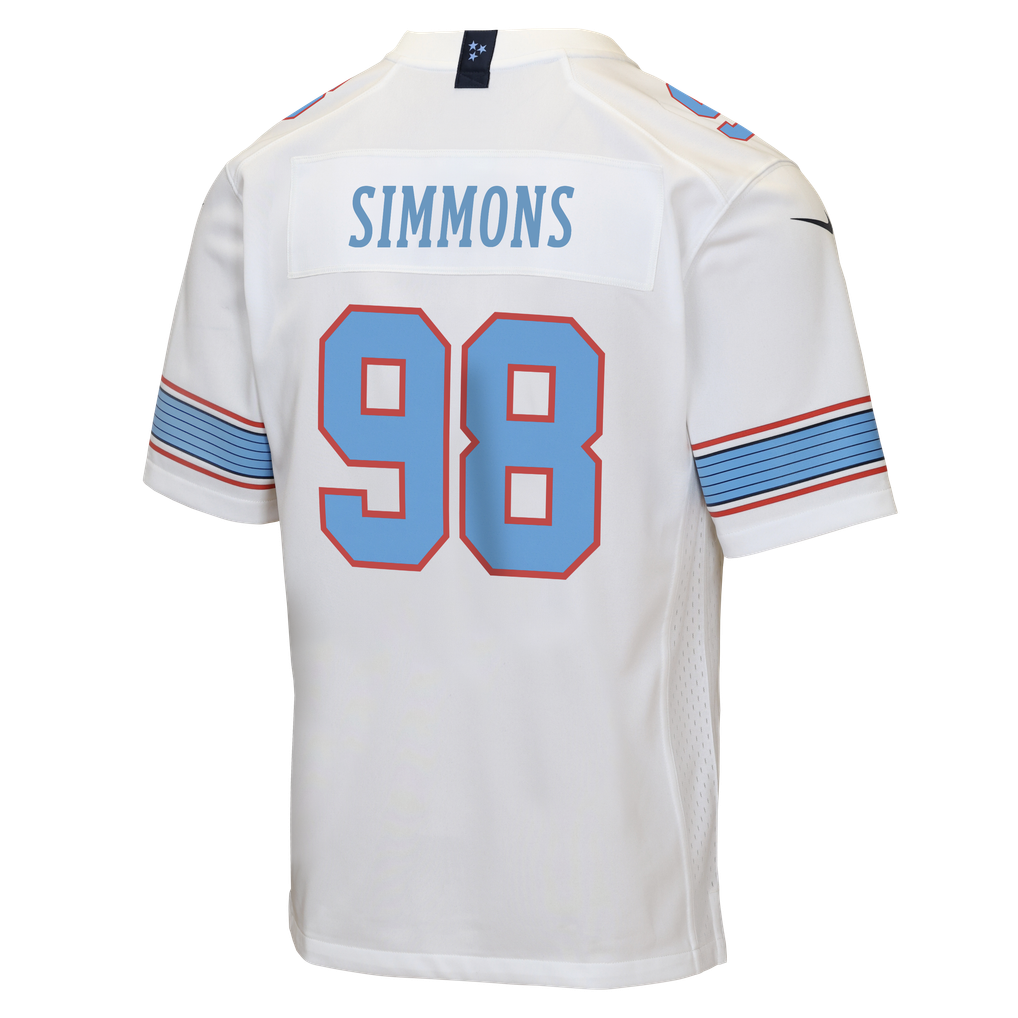 Youth Tennessee Titans Jeffery Simmons Nike White Game Jersey - Image 4
