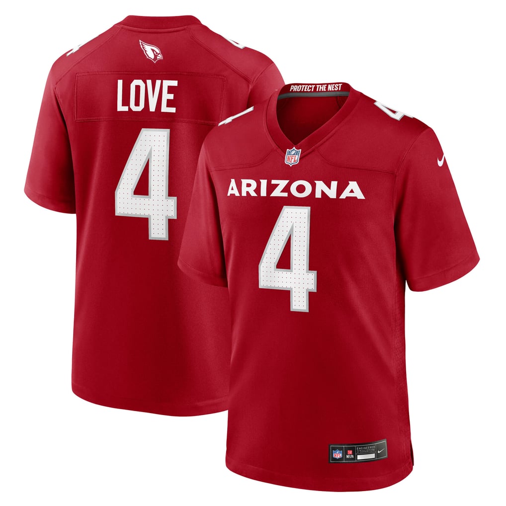 Youth Arizona Cardinals Jeremiyah Love Nike Cardinal Team Game Jersey - Image 2