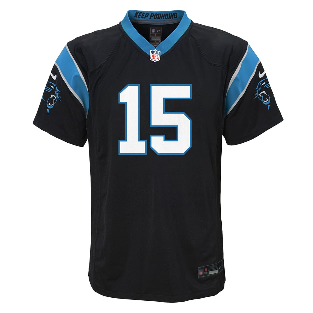 Youth Carolina Panthers Jimmy Horn Jr. Nike Black Team Game Jersey - Image 3