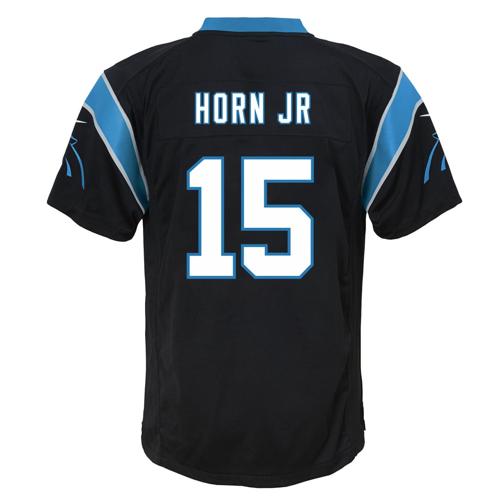 Youth Carolina Panthers Jimmy Horn Jr. Nike Black Team Game Jersey - Image 4