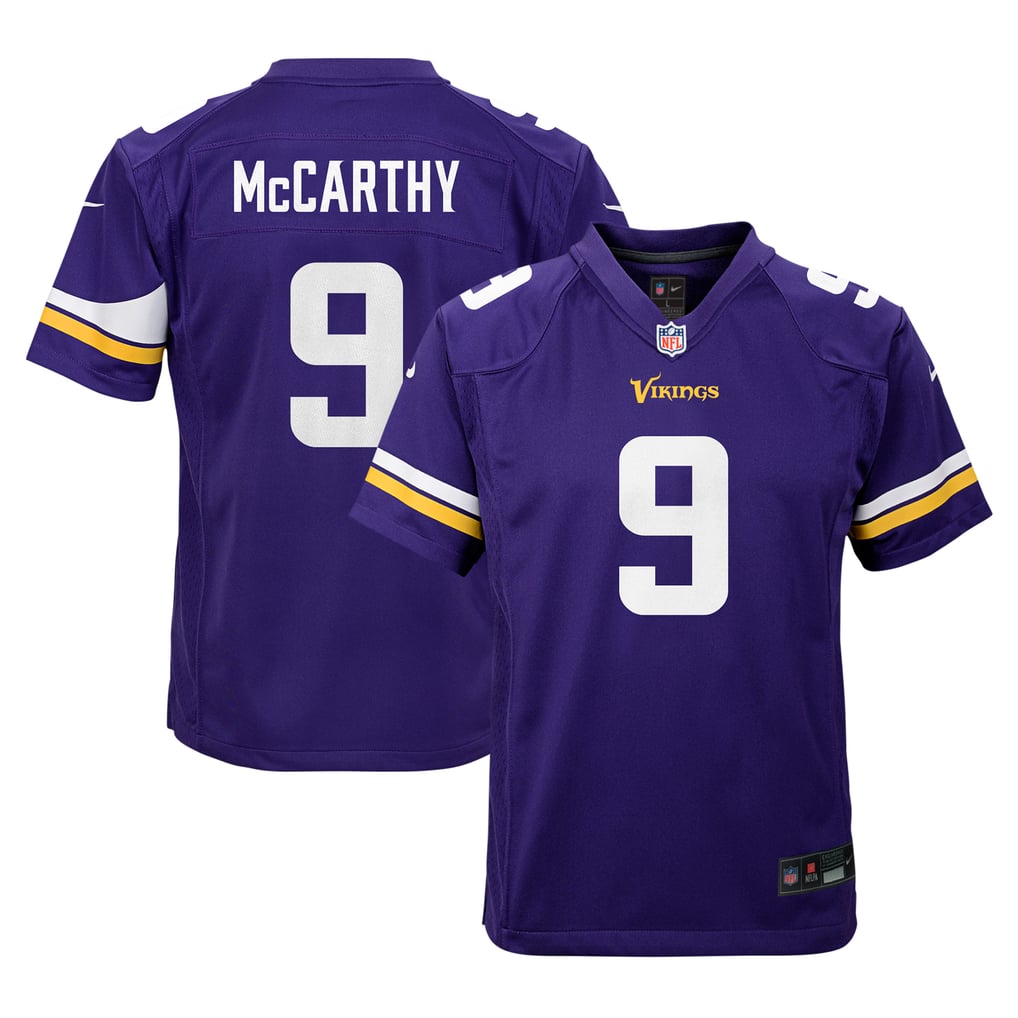 Youth Minnesota Vikings J.J. McCarthy Nike Purple Game Jersey - Image 1