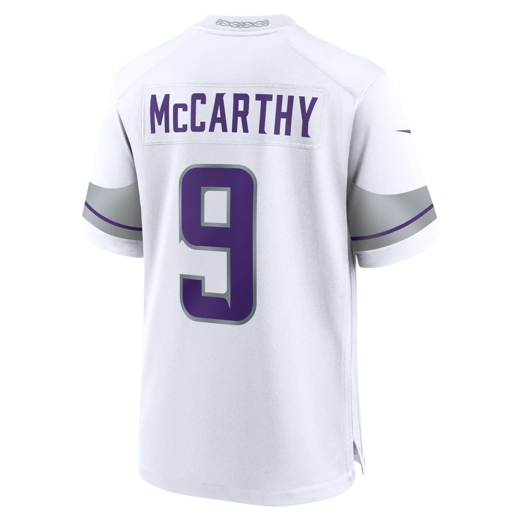Youth Minnesota Vikings J.J. McCarthy Nike White Game Jersey - Image 4
