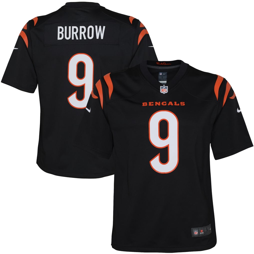 Youth Cincinnati Bengals Joe Burrow Nike Black Game Jersey - Image 1