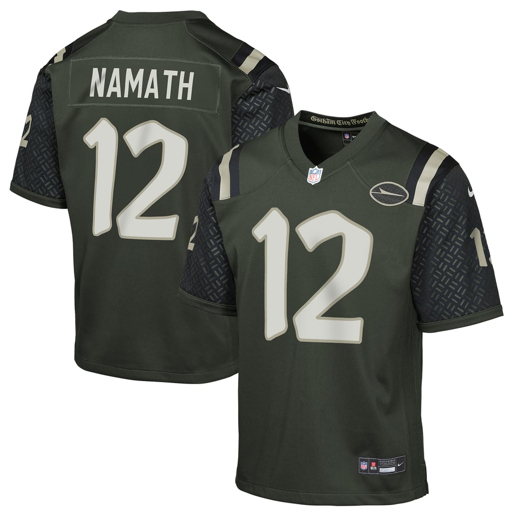 Youth New York Jets Joe Namath Nike Gotham Green 2025 Rivalries Collection Retired Player Game Jersey - Image 2